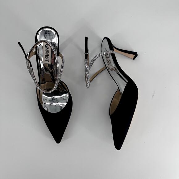Badgley Mischka Kamilah Pointed Toe Stiletto Sz 8 - Picture 1 of 7
